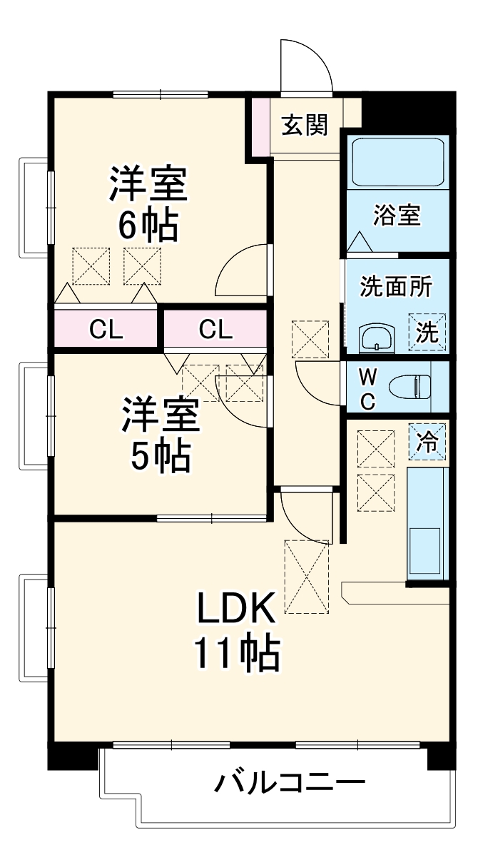 ルネ シェスタの間取り