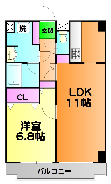綾東ヴィレッジ弐番館の間取り