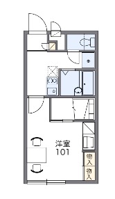 レオパレスエスト大利根の間取り