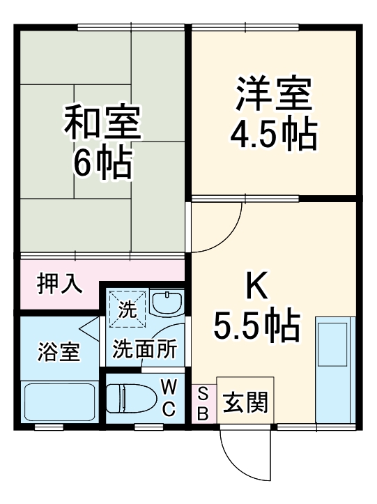 岡本コーポBの間取り