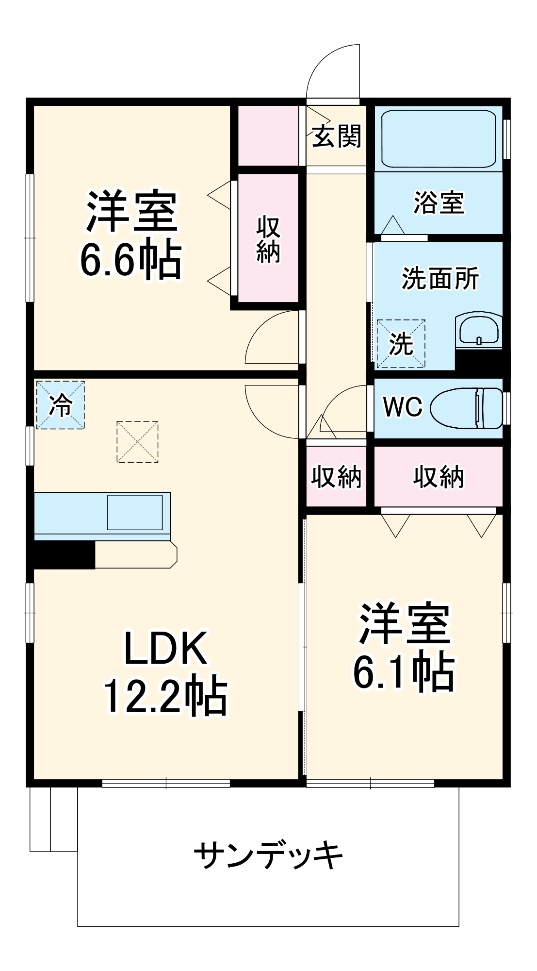 パラシオンDの間取り