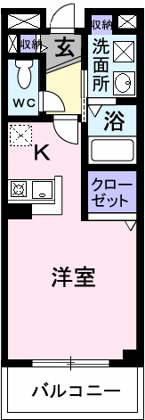 エクセラン フルール さくらの間取り