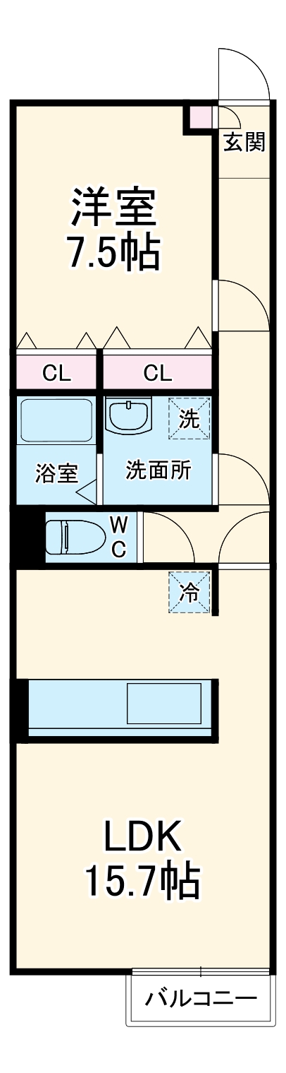 アムール優の間取り