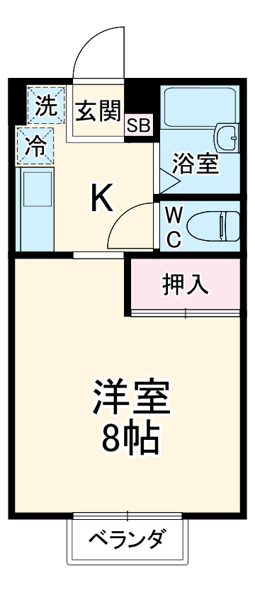 ハイツ航の間取り