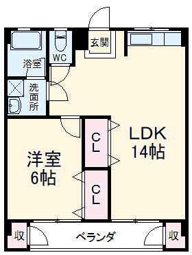 ヴィラージュ新鎌ヶ谷の間取り
