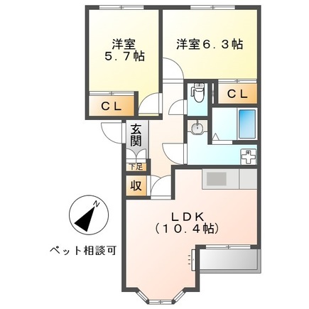 サンオールドリバーの間取り