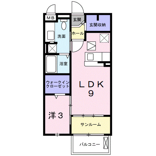 サンハウスの間取り