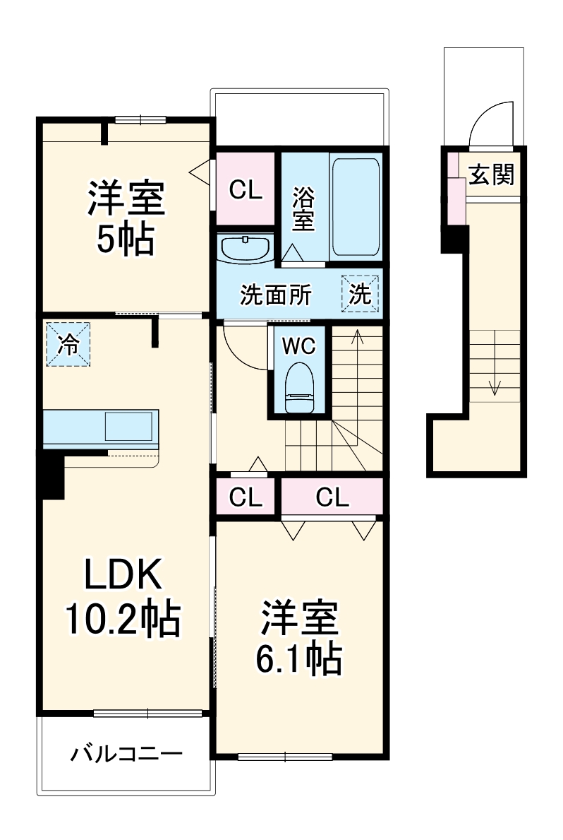 アソシエの間取り