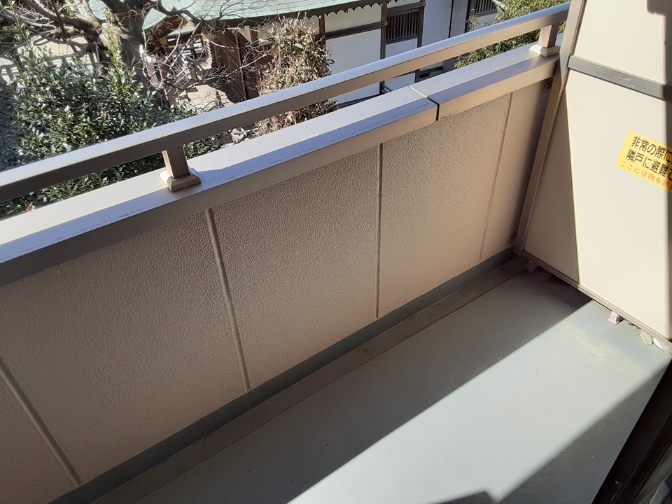 12/25 バルコニー