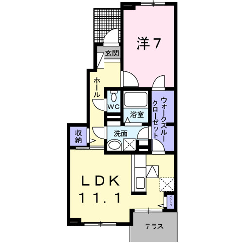 ソーレプレッソの間取り