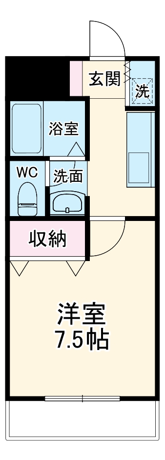 セジュール川部Ⅱの間取り