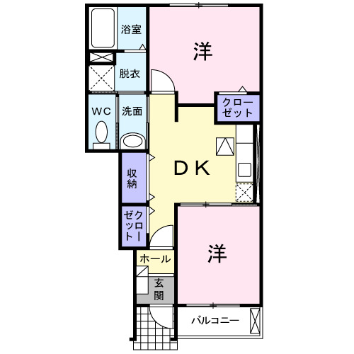 クラシオンＢの間取り