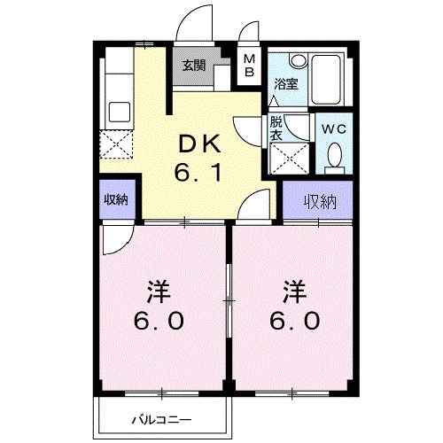 エルディム若宮の間取り