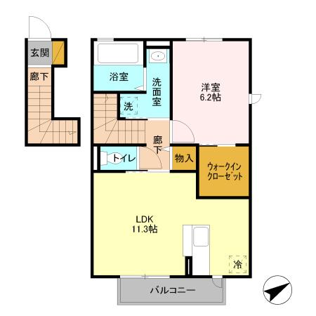 シルクガーデンの間取り