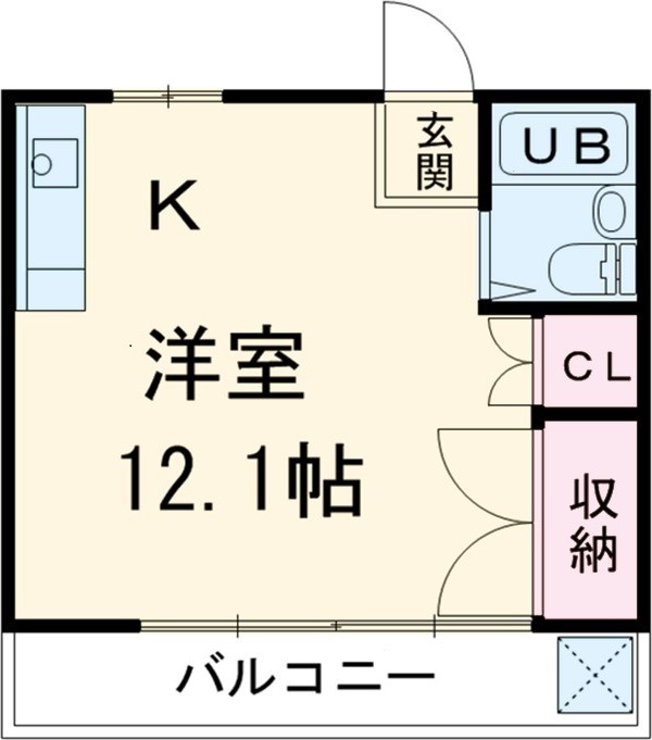 エメラルドハイツGの間取り