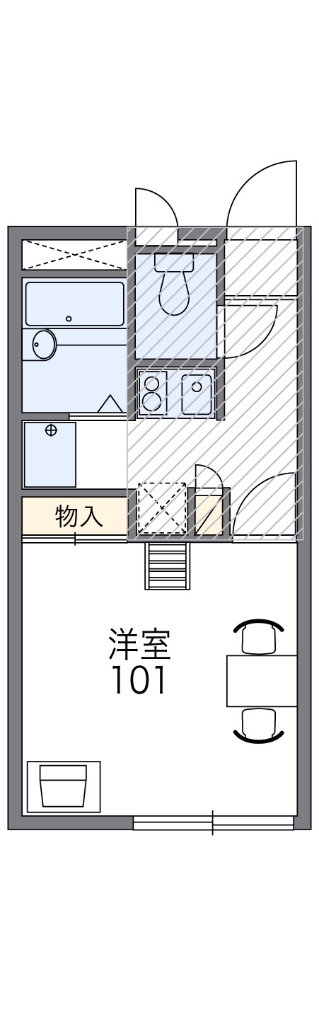 レオパレスコンプリートYの間取り