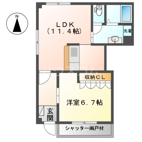 シャルム ガーデンの間取り