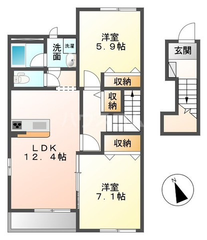ルミエールウエストの間取り