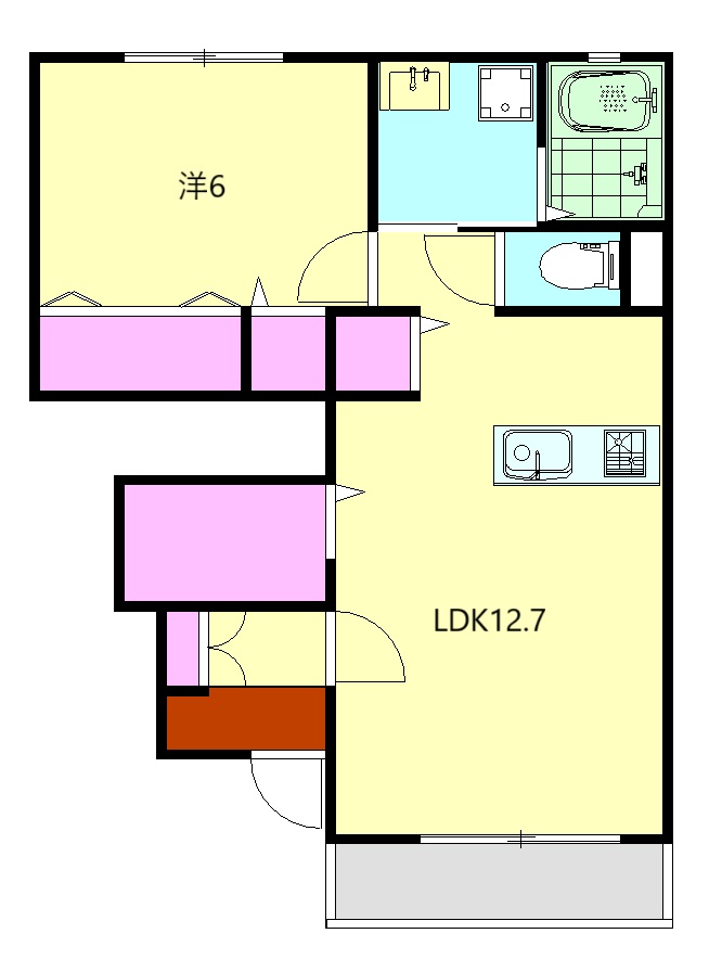 ファンテーヌAの間取り