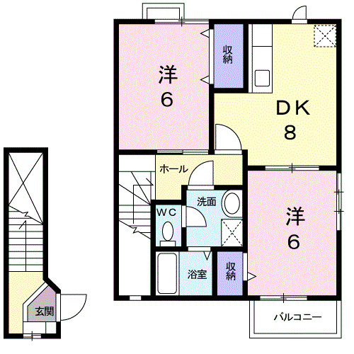 ミレニアJ・K Ⅱの間取り