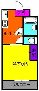 マンションリーフⅠの間取り