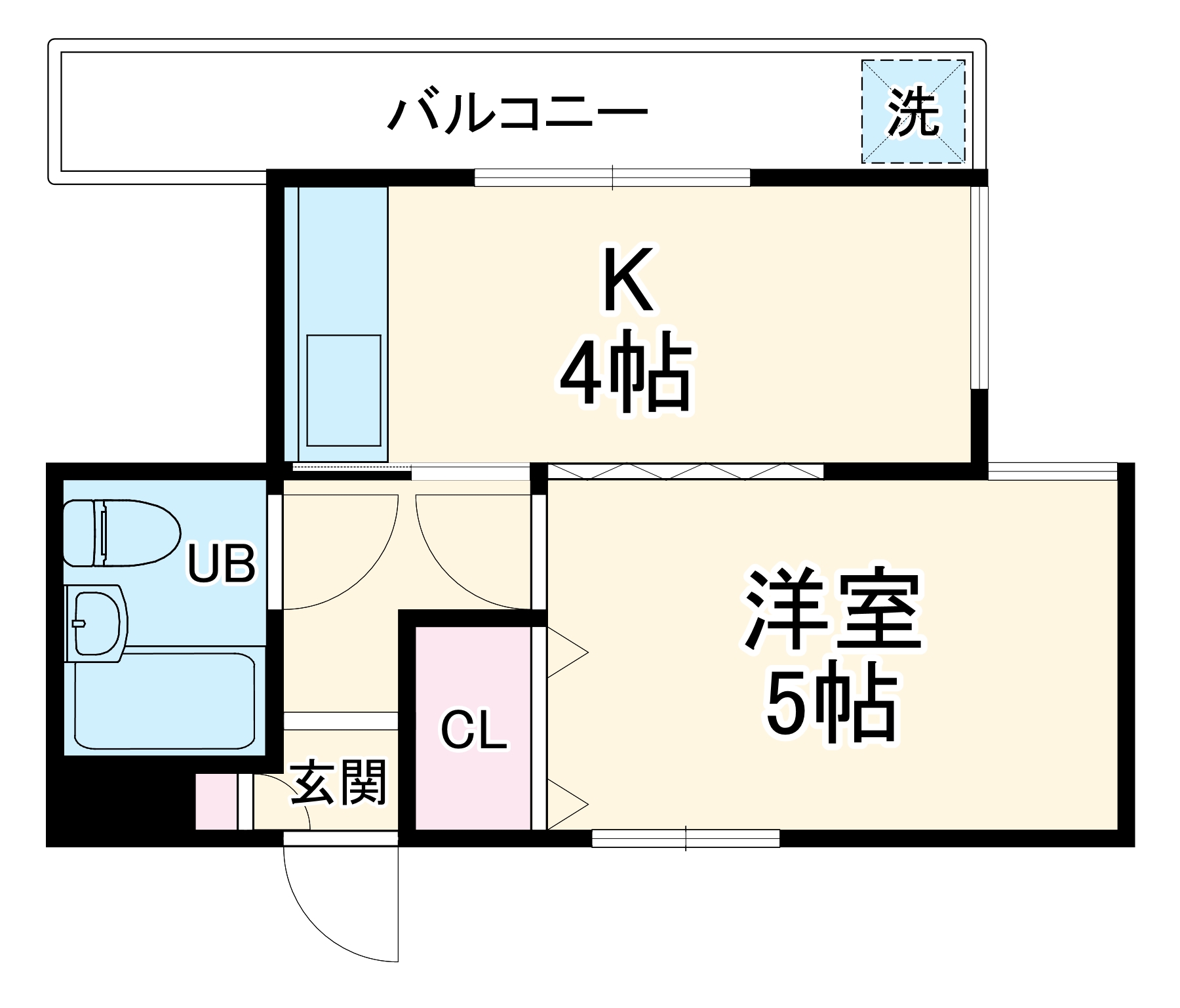 ハイツ吉岡の間取り