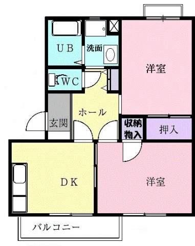 ファインハオスAの間取り