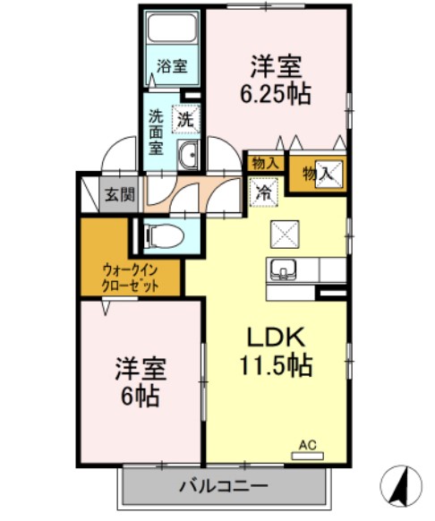 グランフォート壱番館の間取り