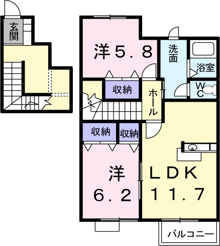 アン&アンディ- Bの間取り