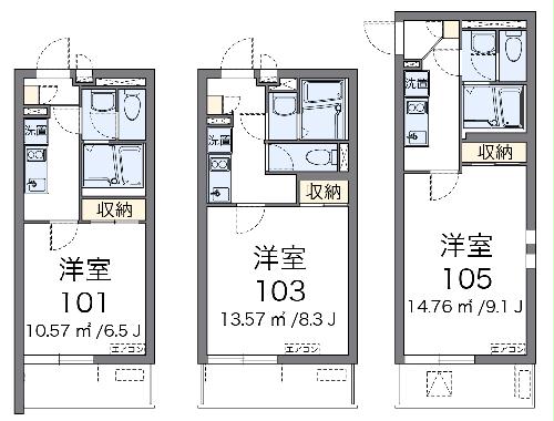 クレイノTAKA ゼータの間取り