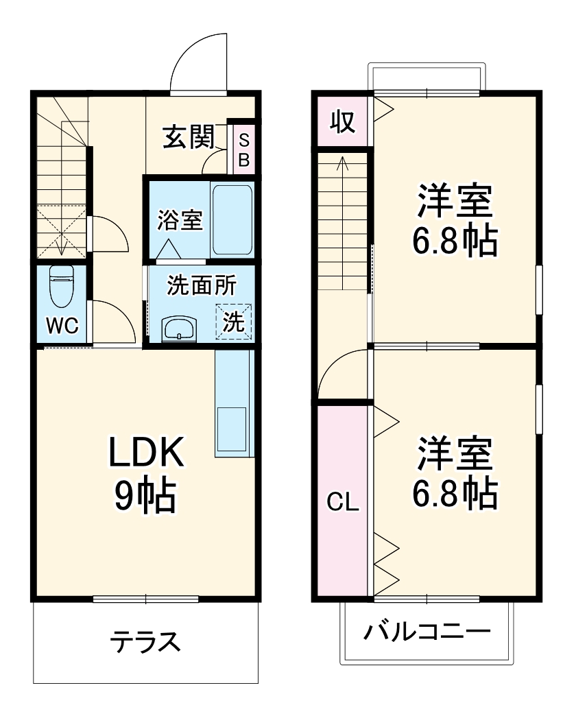 ブルーヘブンの間取り