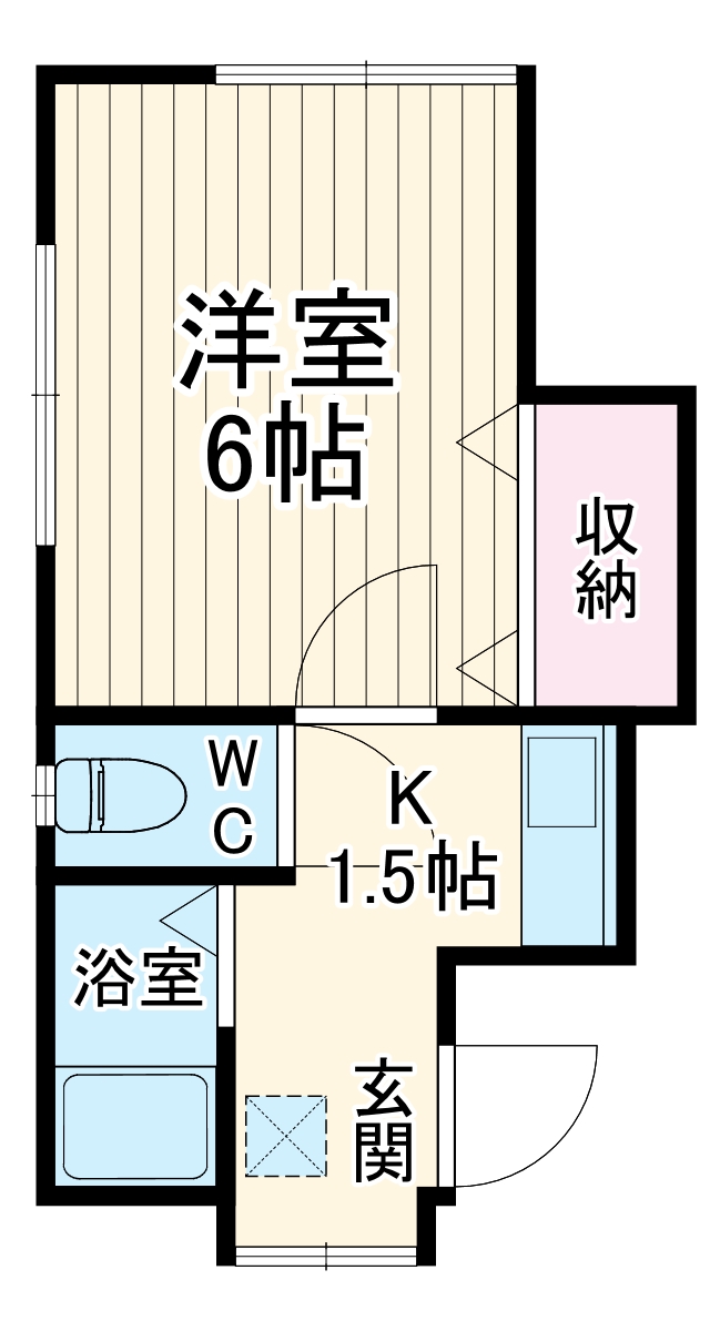 清水アパートの間取り