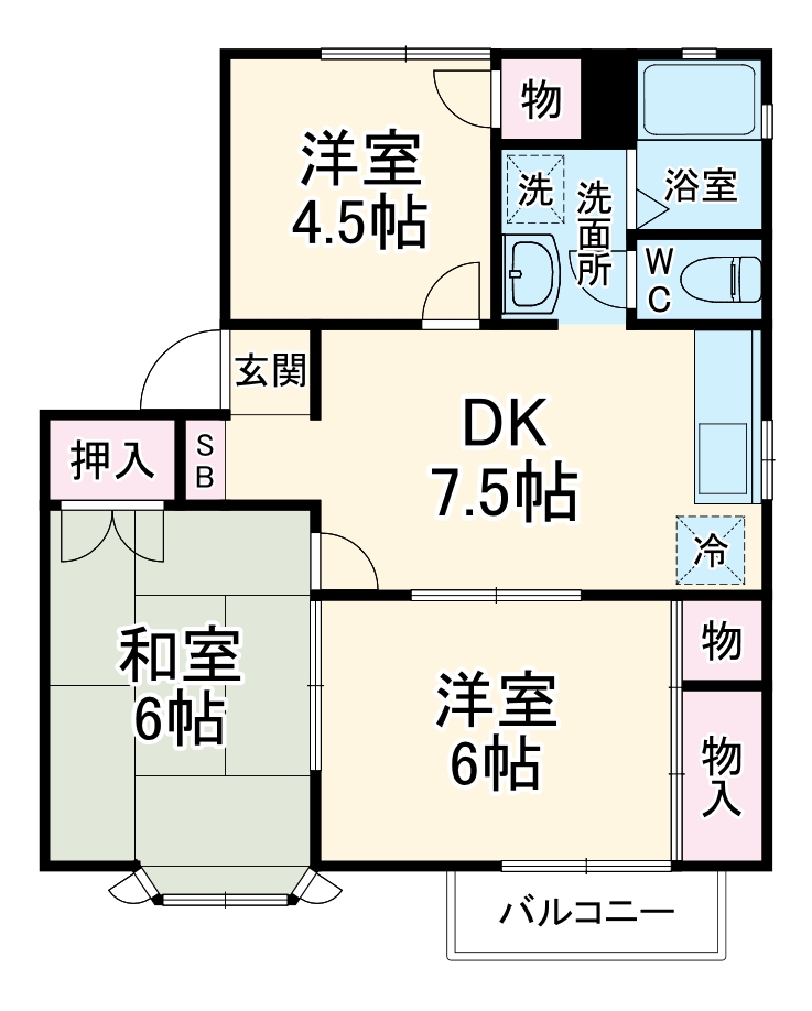 メンバーズタウンかすみの間取り