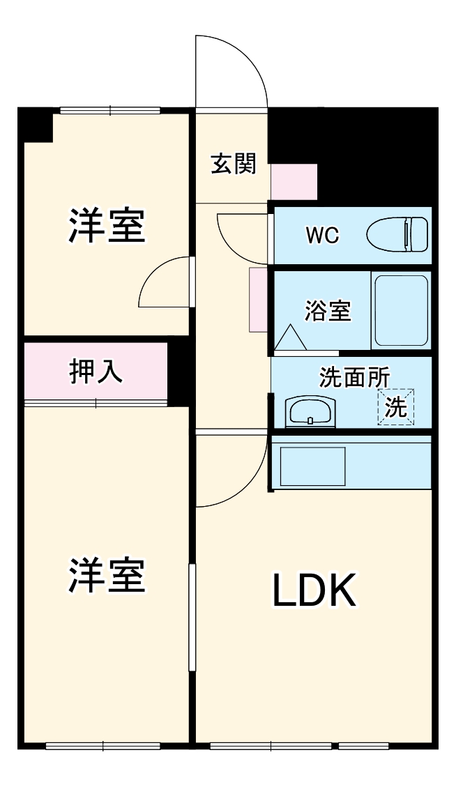 川越ビューハイツの間取り