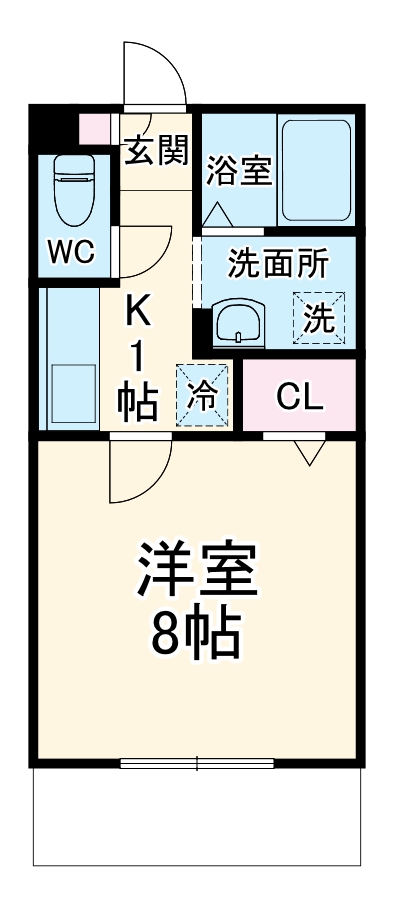 メルベーユ鵠沼の間取り