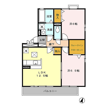 コゥジーコートの間取り