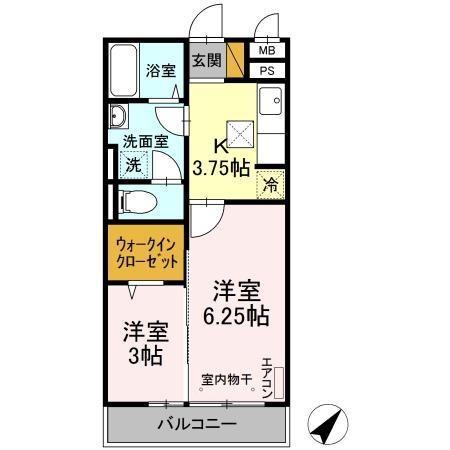 ブランシュールB棟の間取り