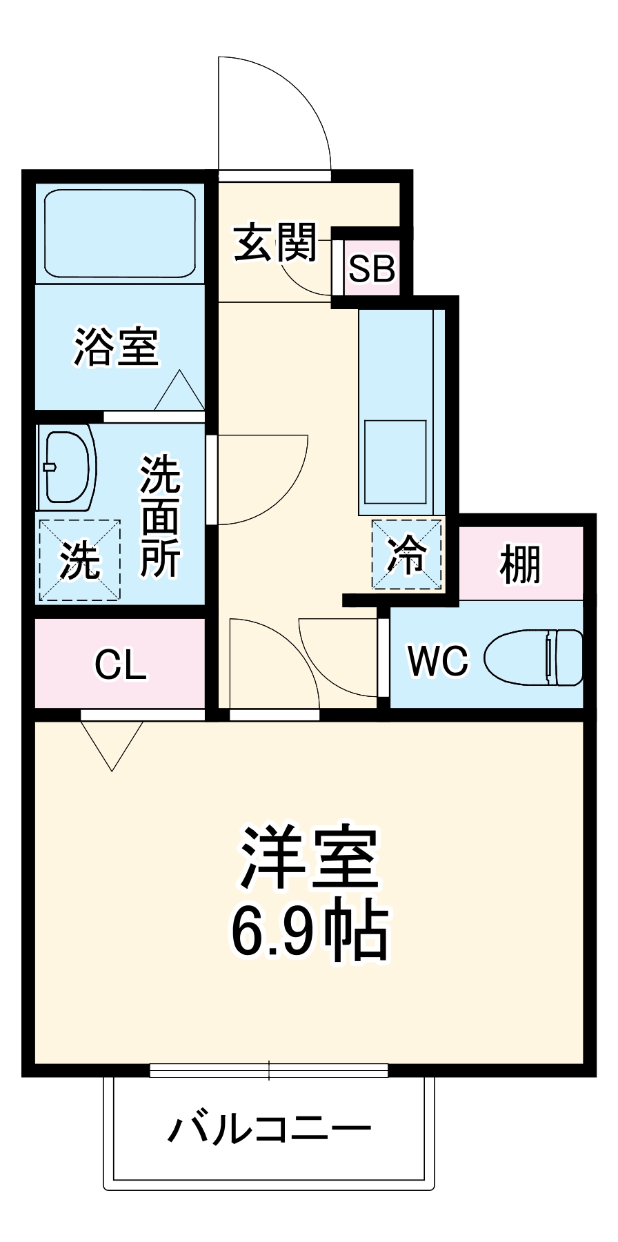 セーヌ湘南の間取り