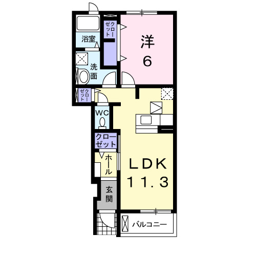 グレイス ヒルⅠの間取り