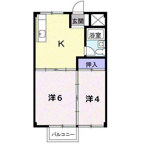 サニーコート日永の間取り