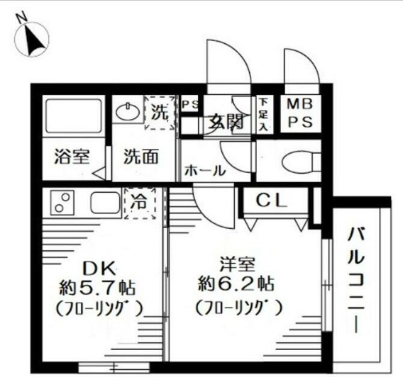 グリーニエ西新宿弐番館の間取り