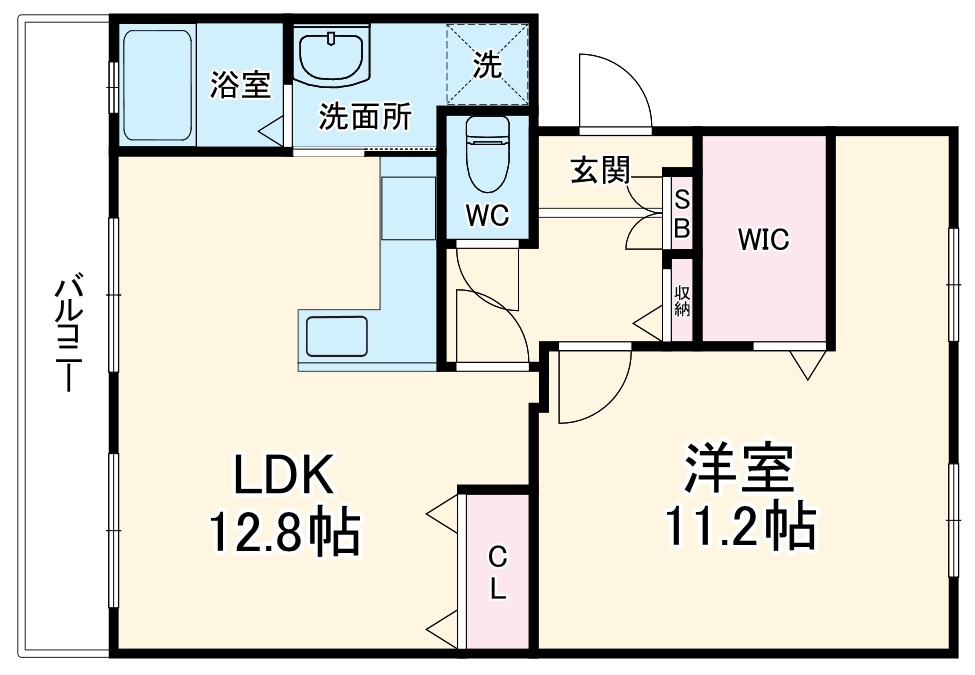 コーポラス高陽台の間取り