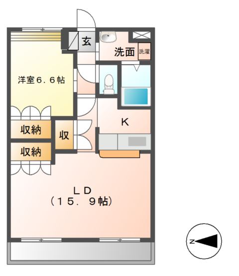 クリエイトハイツの間取り