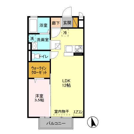 ブライトなかにし参番館の間取り