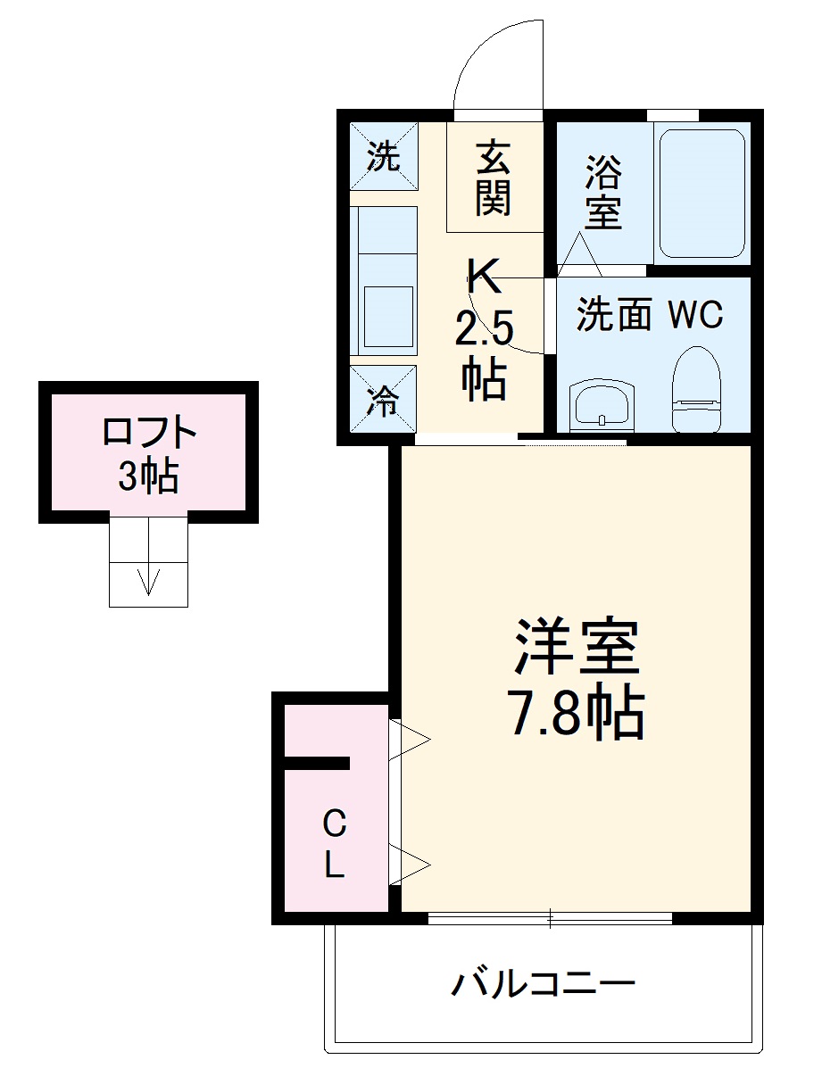 クリプト和の間取り