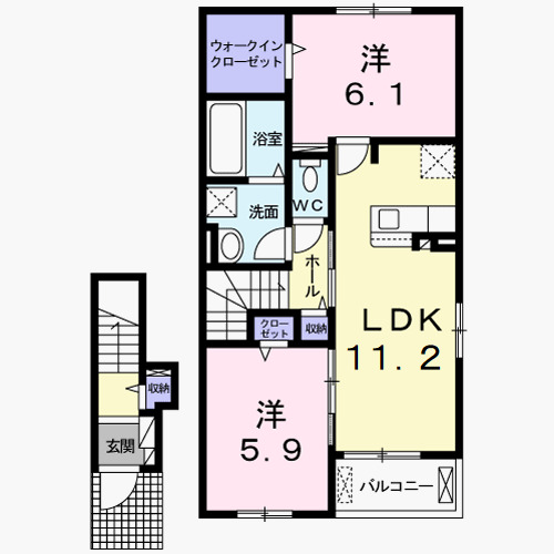 ティファーレの間取り