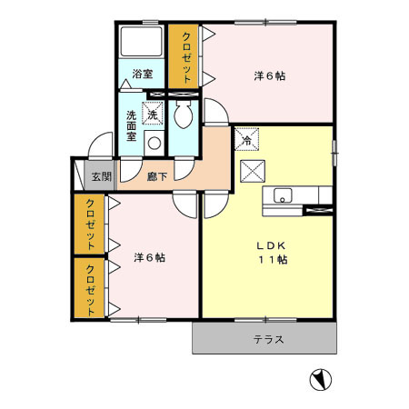 サンモール町田の間取り