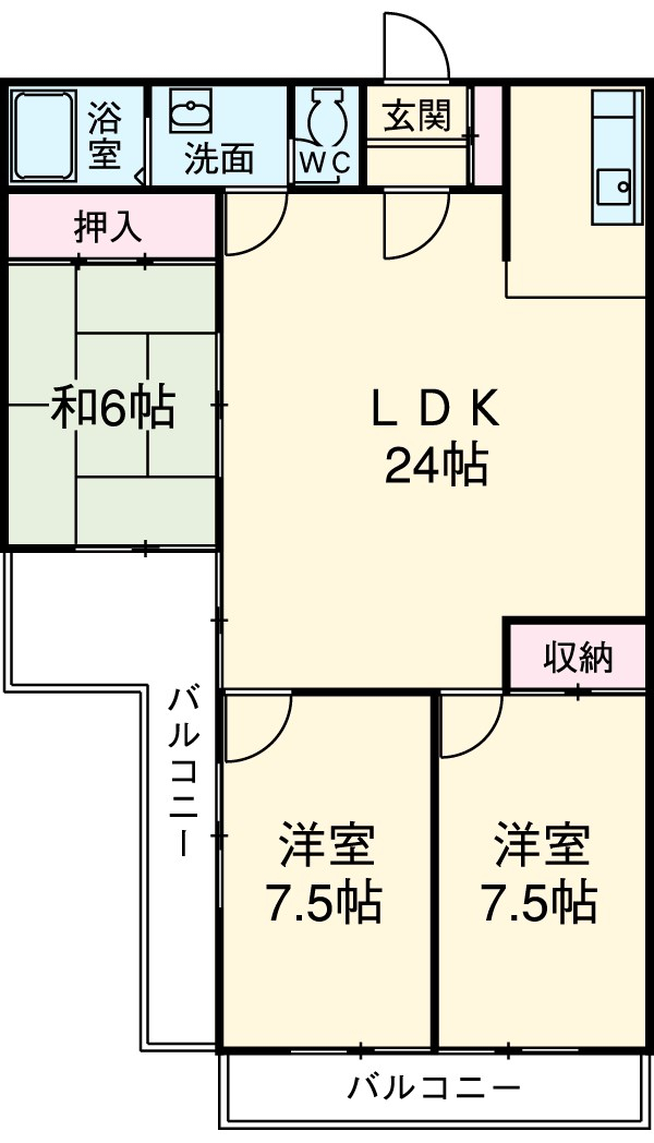 ベルカントビルの間取り