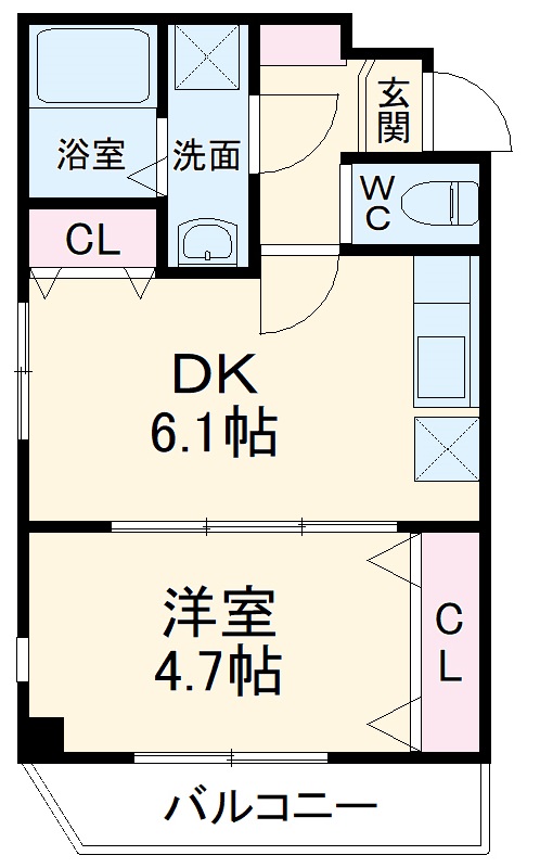 プランドール千葉の間取り
