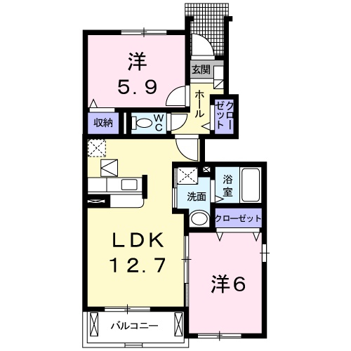 ガーデンヒル西里の間取り